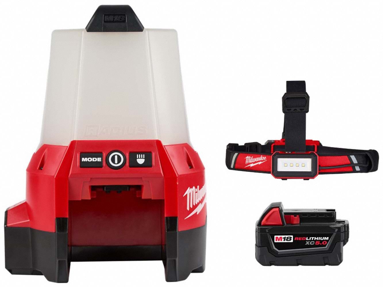 Work Light Headlamp and Battery 