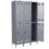 Antimicrobial Louvered Metal Wardrobe Lockers