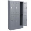 Slope-Top Ready-To-Use Louvered Metal Wardrobe Lockers