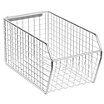 Heavy-Duty Wire-Mesh Hanging & Stacking Bins
