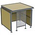 3-Wall Open-Front Unassembled Bus & Smoking Shelters