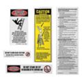 Warning & Rating Labels for Ladders