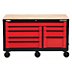 Heavy-Duty, Workstation-Height Rolling Tool Cabinets, 50" to 59" Wide