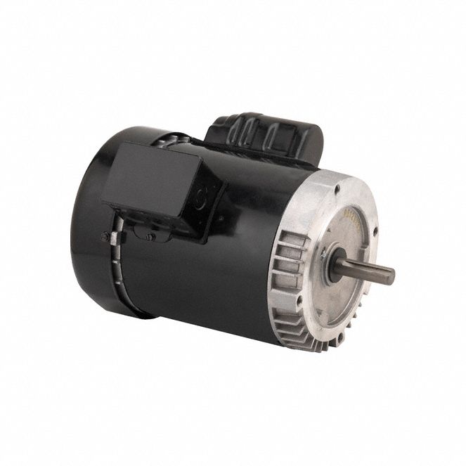 General Purpose Motor: Single Phase, 1 1/2 hp, 115/208-230V AC, 143TC Frame Size, 60 Hz