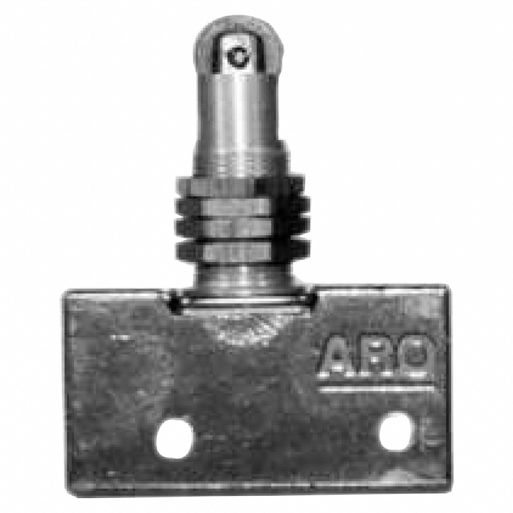 Manual Air Control Valve: 200, Two-Way / Two-Position, Roller, Gray, 7.5 scfm Flow Rate - Max