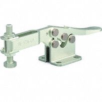 Toggle Clamp: Std Horizontal  Handle, Flange Base Mounting, 250 lbf Holding Capacity - Max