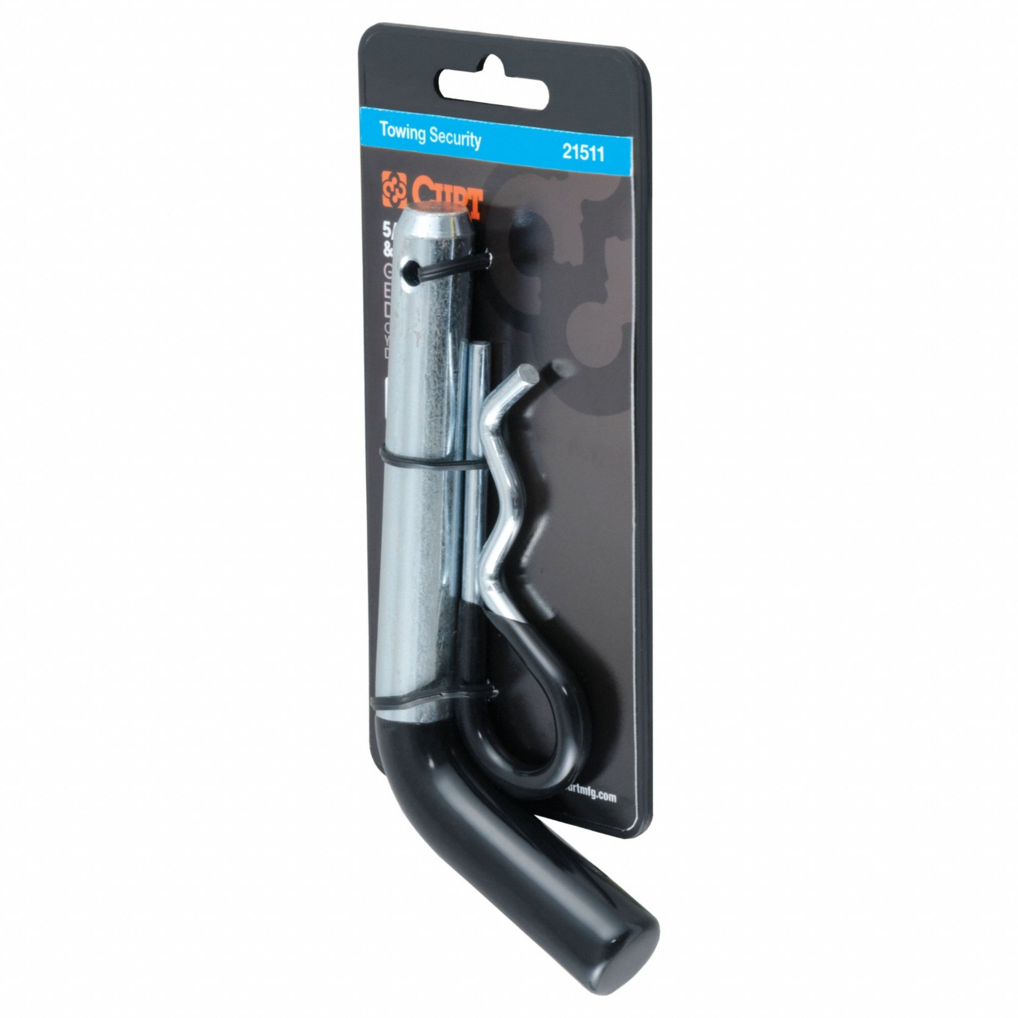 Trailer Hitch Pin: 2 in Compatible Hitch Size, 5/8 in Pin Dia, III/IV/V, 5 7/8 in Overall Lg