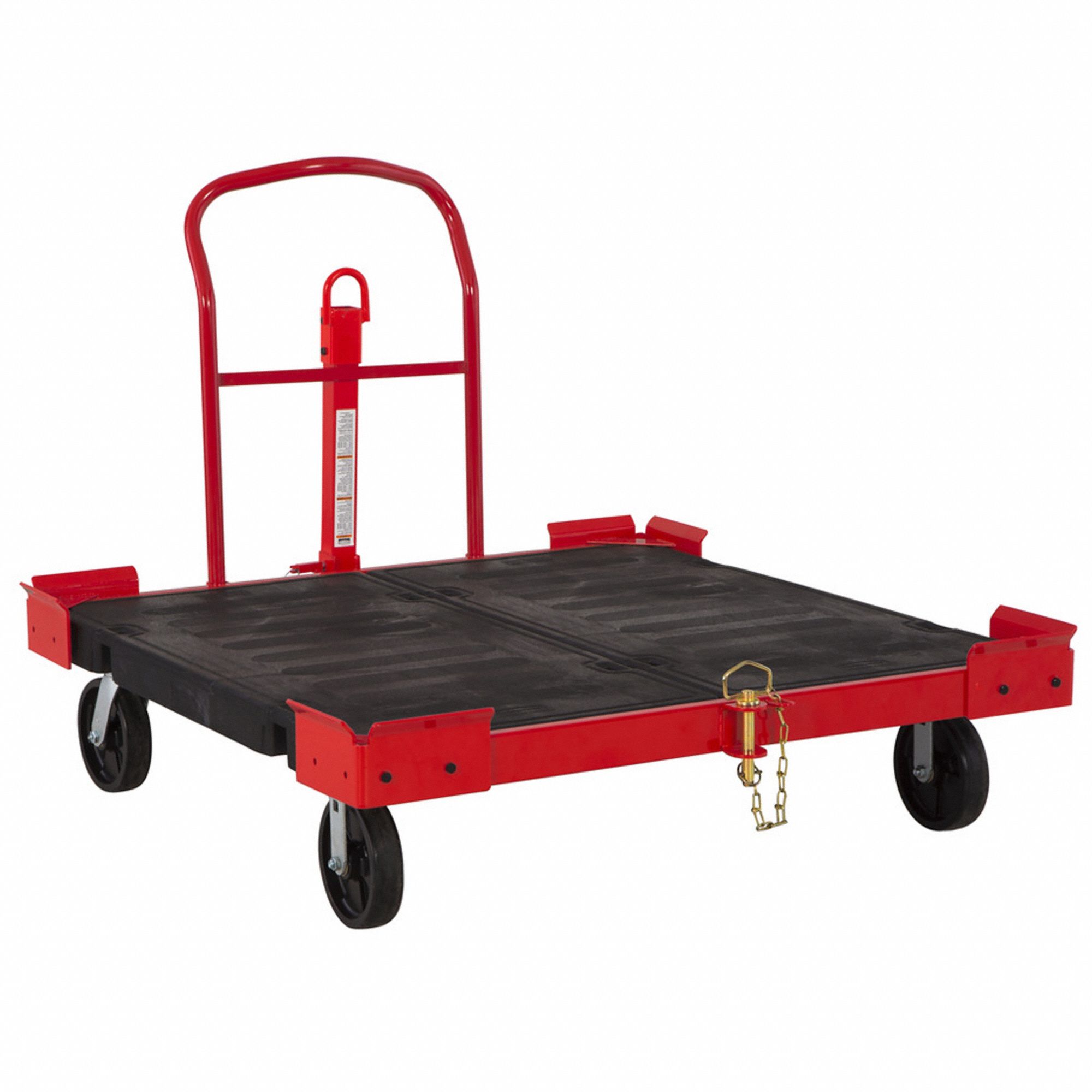 RUBBERMAID COMMERCIAL PRODUCTS, 2,500 lb Load Capacity, Steel, OpenDeck Steel Pallet Dolly