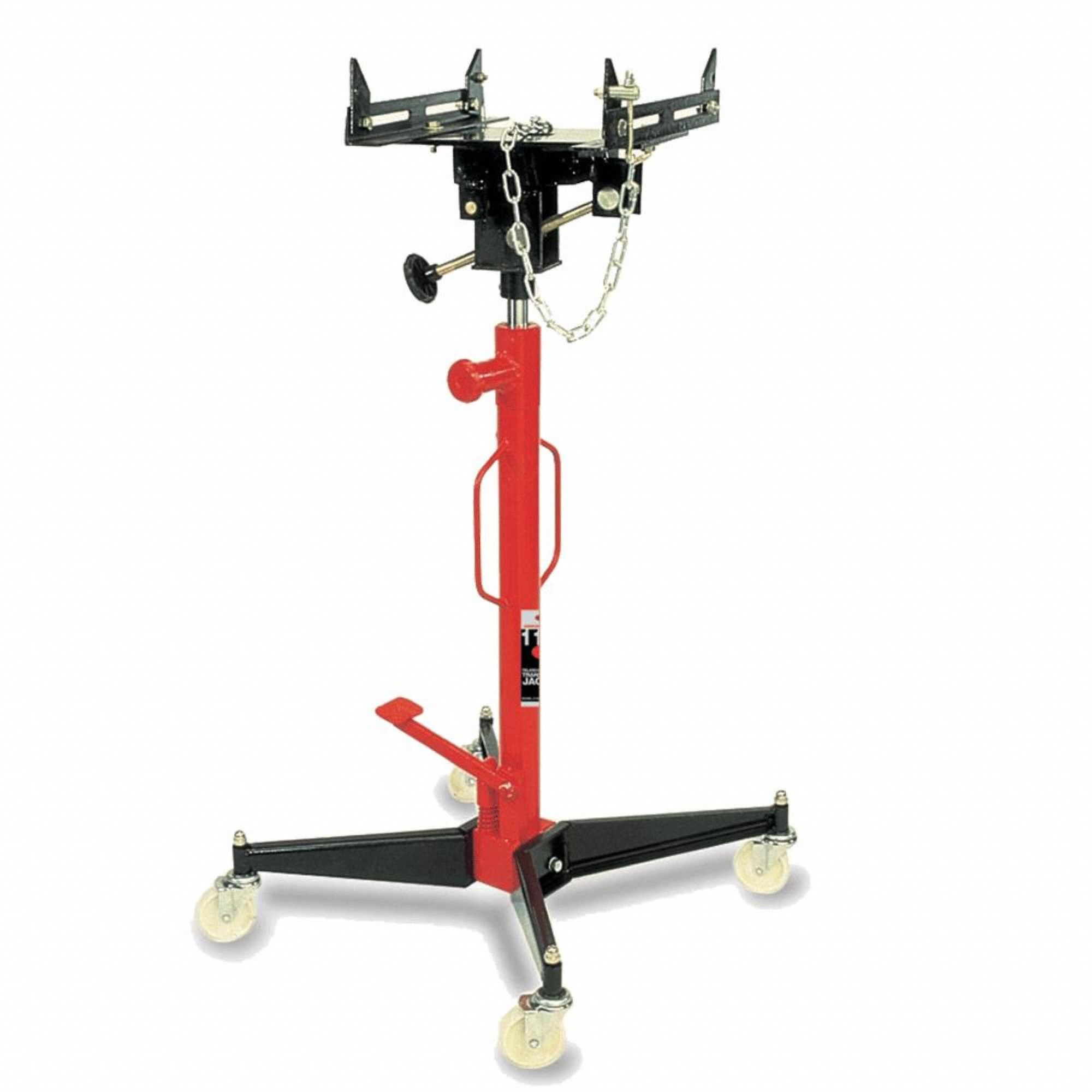 Transmission Jack: Transmission Jack, Mechanical, 1, 100 lb Load Capacity