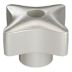 Corrosion-Resistant 4-Arm Knobs with Unthreaded Through-Hole