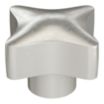 Corrosion-Resistant 4-Arm Knobs with Unthreaded Hole