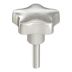 Corrosion-Resistant 5-Arm Knobs with Threaded Stud