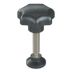 7-Arm Knobs with Swivel Thrust Pad & Threaded Stud