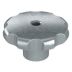 Corrosion-Resistant Fluted Knobs with Threaded Through-Hole