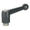 Ball-Style Adjustable Handles with Unthreaded Hole