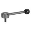 Low-Profile Adjustable Tension Levers with Threaded Stud