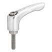 Corrosion-Resistant Teardrop-Style Adjustable Handles with Threaded Stud