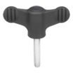 Wing Knobs with Threaded Stud