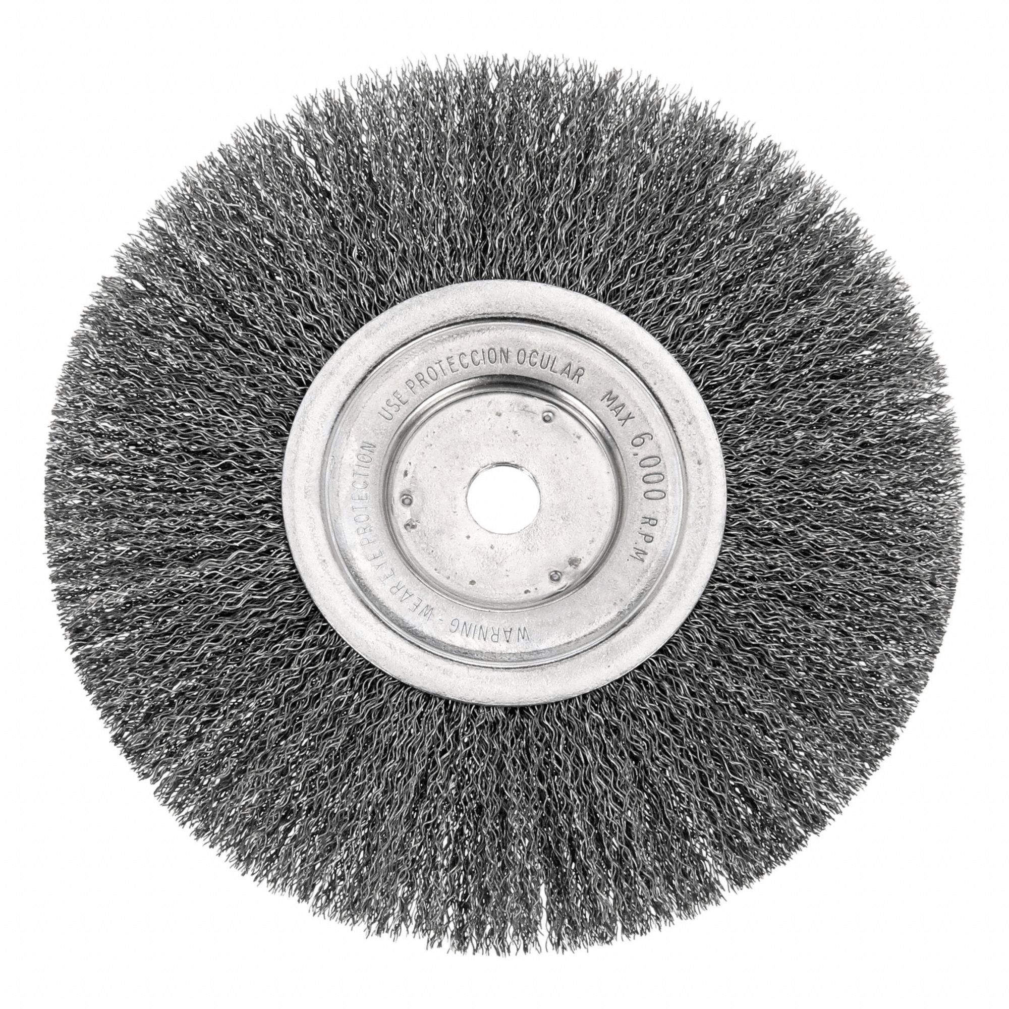 Brosses métalliques circulaires pour meuleuses d'établi et sur socle