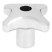 Corrosion-Resistant 4-Arm Knobs with Threaded Through-Hole