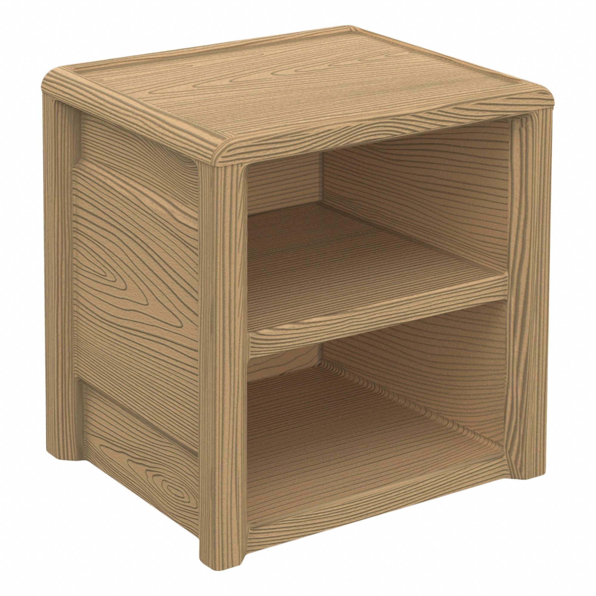 Nightstand: Heritage Oak, 22 in Overall Ht, 21 1/2 in Overall Wd, 17 1/2 in Overall Dp, ISO