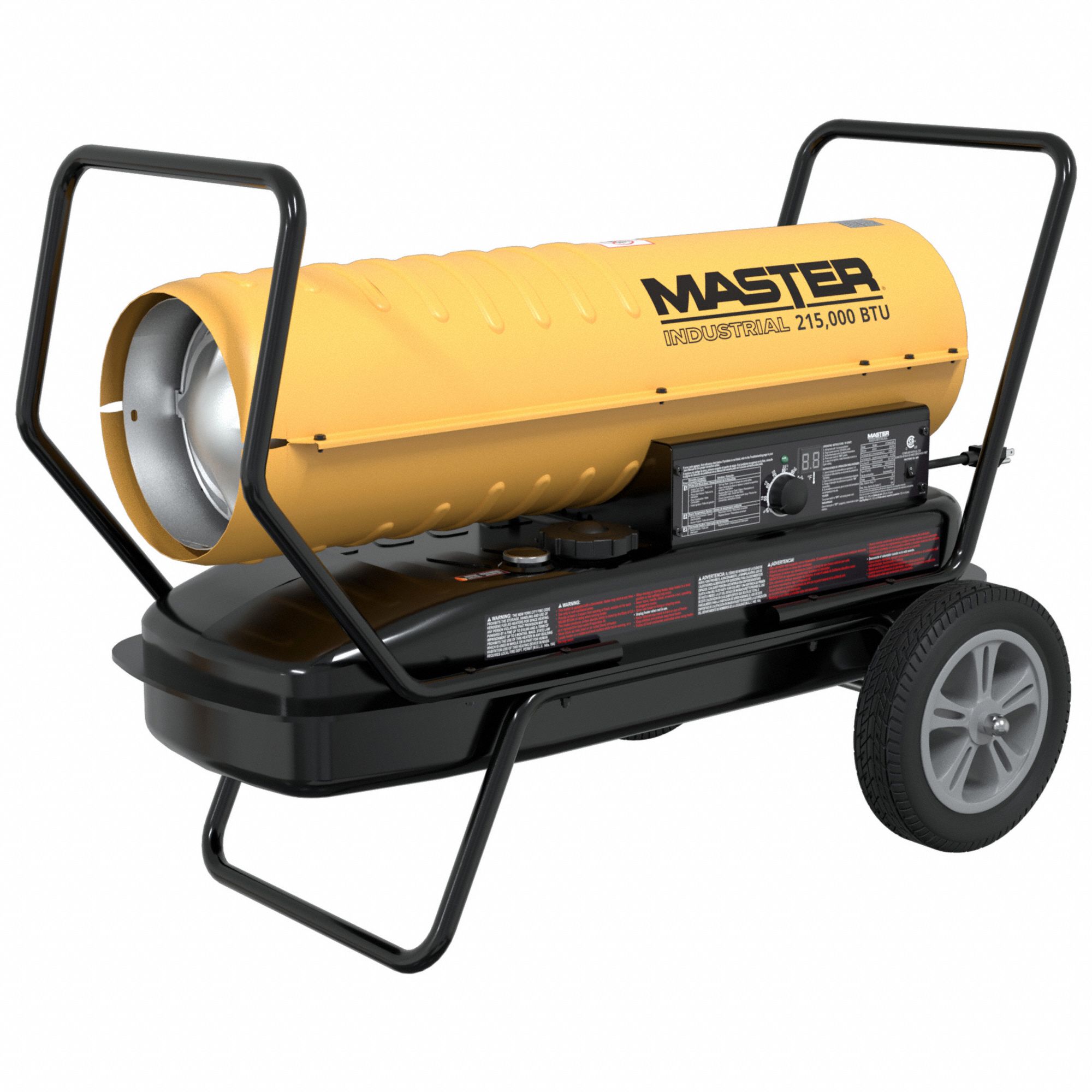 MASTER, Wheeled Mounted, 5,375 sq ft Heating Area, Portable Oil and  Kerosene Torpedo Heater - 798LK2|215TMHD-KFA - Grainger