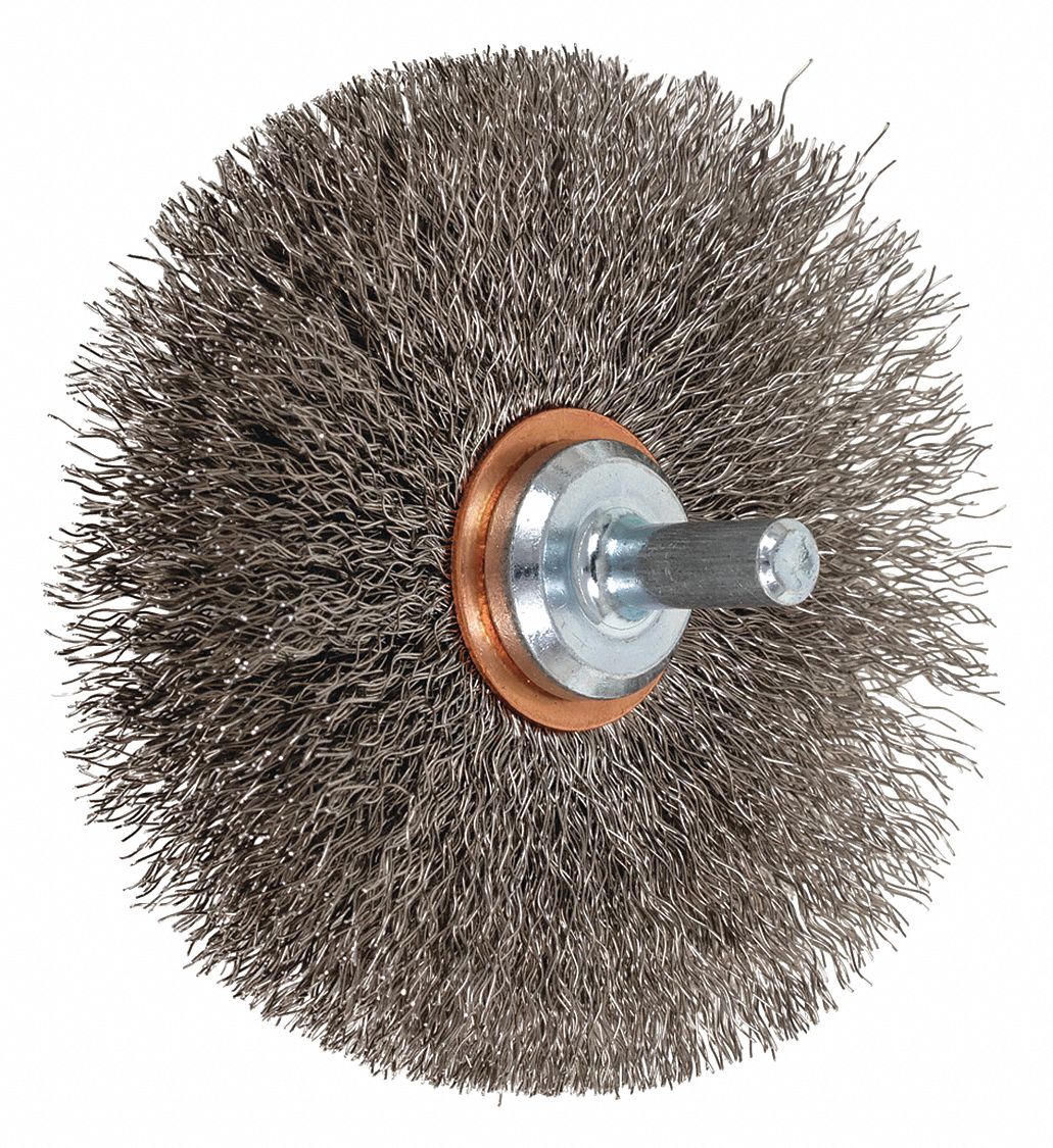 PFERD, Mtd Crimped Wheel Brsh,.008 SS Wire,3" 216F5682912 Grainger