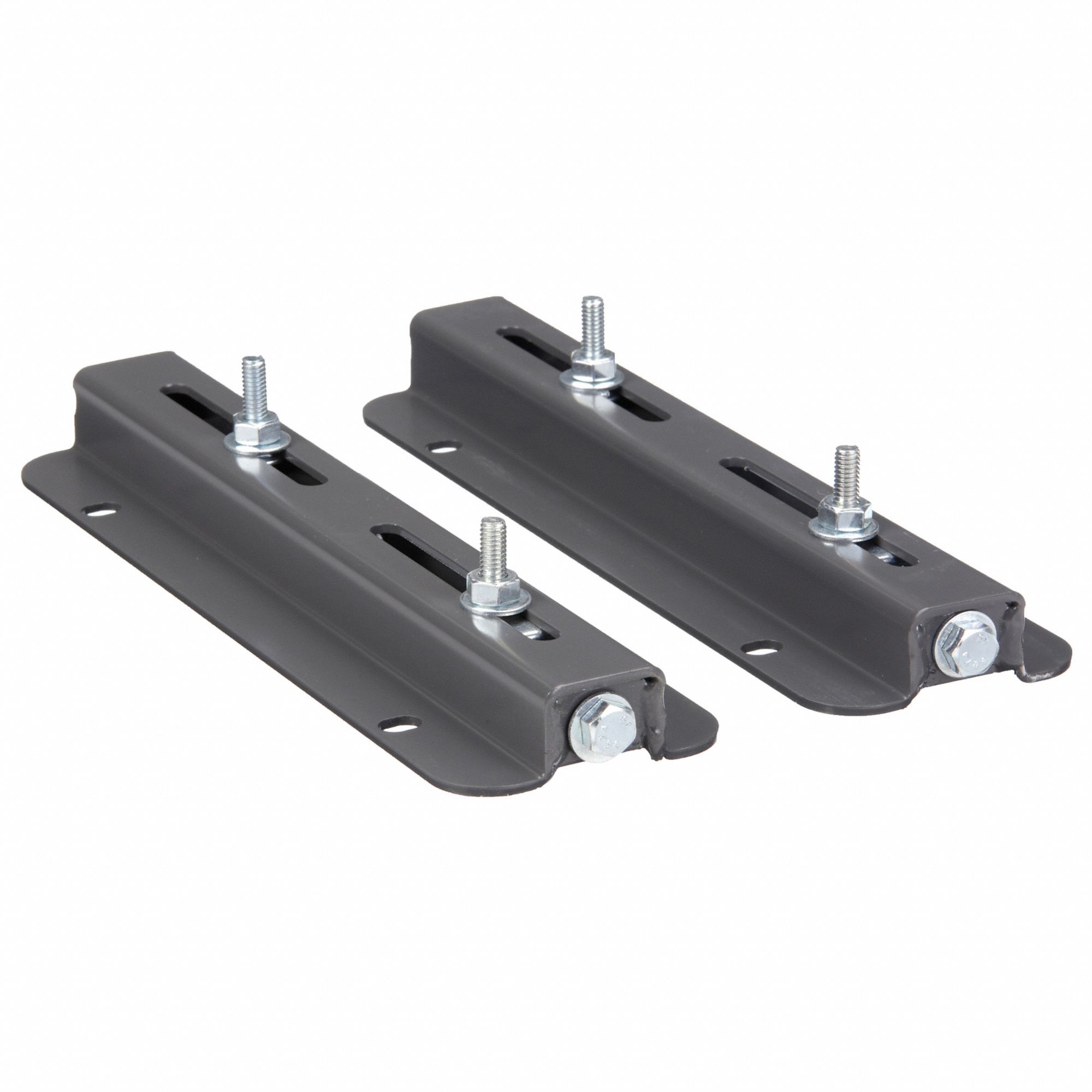 Adjustable Slide Rails: 140/56 Compatible NEMA Frame Size, 1 Adjusting Bolts, 12 in Overall Lg, 1 PR