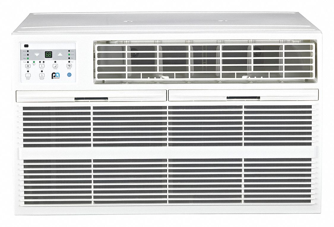 Through-the-Wall Air Conditioner: 14,000 BtuH, 550 to 700 sq ft, 230V AC, LCDI 6-15P