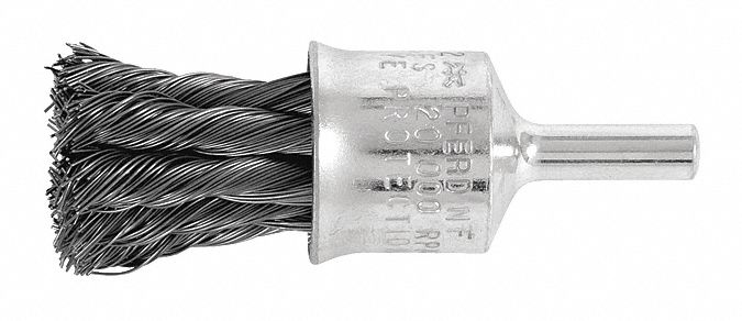 Cup Knot, End Flared, .014CS Wire, 3/4"