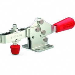 Toggle Clamp: Std Horizontal  Handle, Flange Base Mounting, 200 lbf Holding Capacity - Max