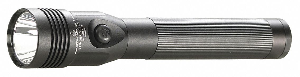 STINGER DS 6000 LED FLASHLIGHT, ALUMINUM, BLACK, POLYCARBONATE LENS, 8 6/7 IN L, 50,000 HR LAMP LIFE