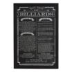 Billiard Game Rules Wall Art