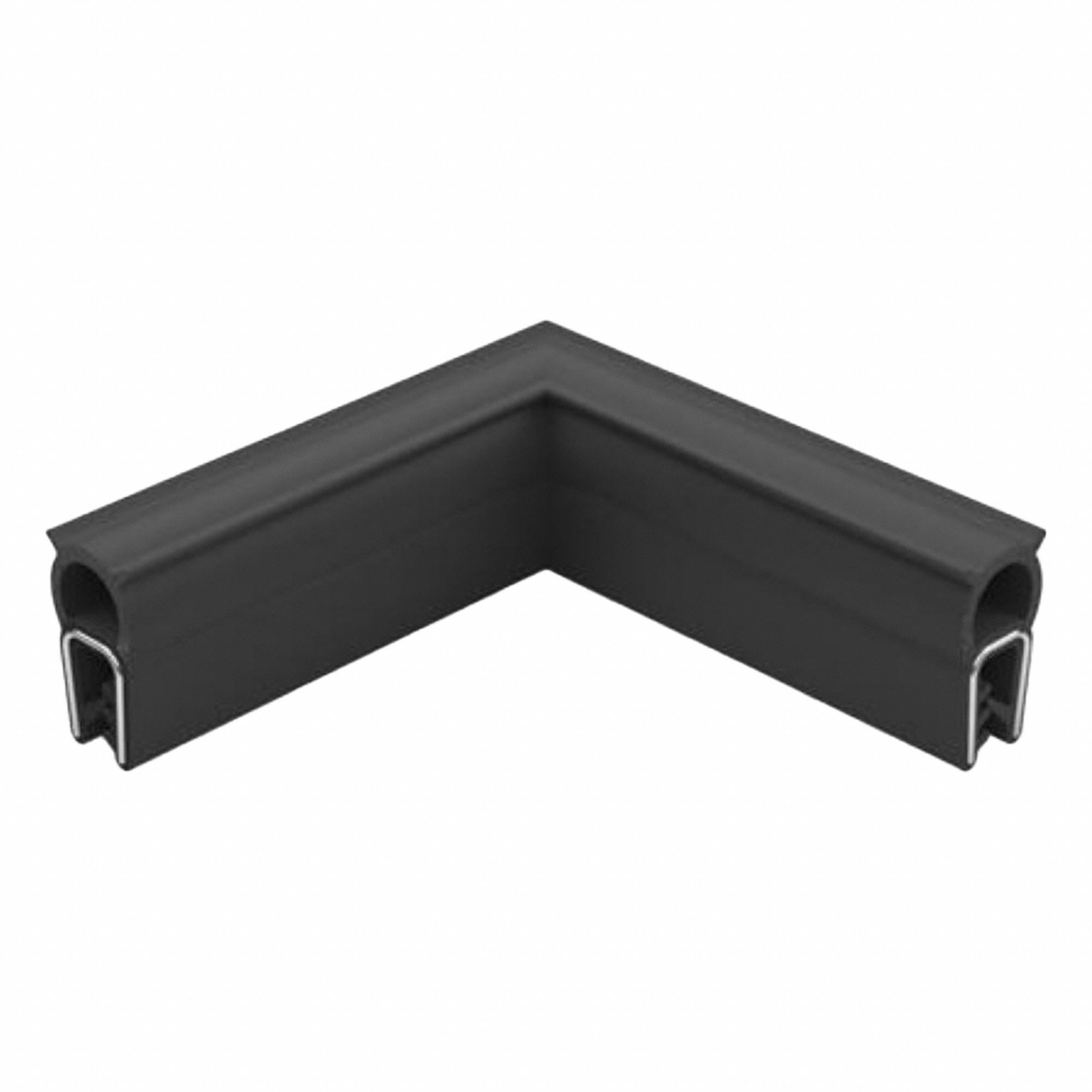 Edge Trim Seal: A, 160 mm Overall Lg, EPDM Outer, EPDM Bulb, 12.7 mm Leg Lg, Bottom