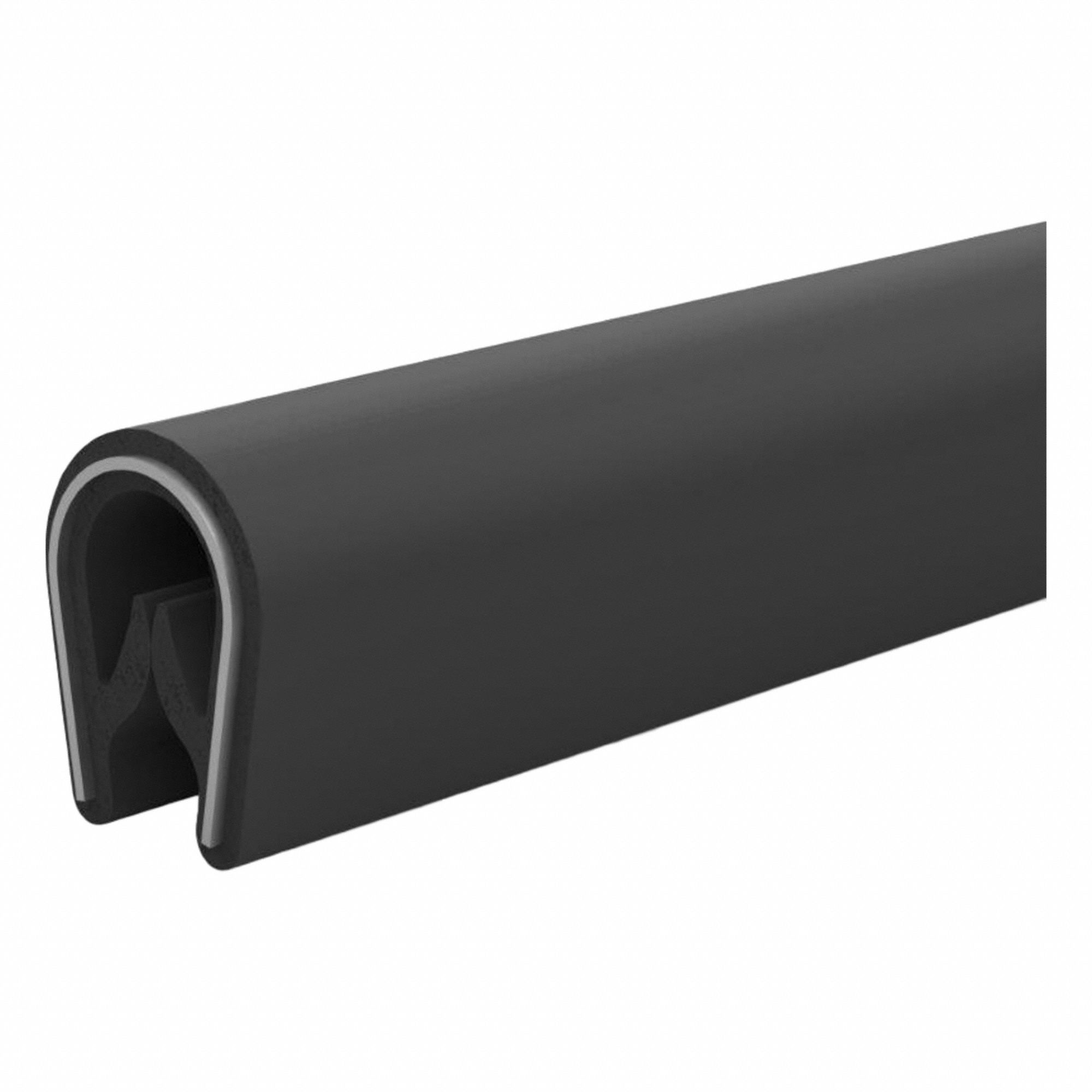 Edge Trim Seal: 20 m Overall Lg, PVC Outer, For 2 mm Material Thick - Max, 9.5 mm Leg Lg