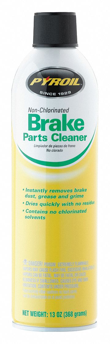 Brake Parts Cleaner: Solvent, 13 oz Cleaner Container Size, Flammable, Non Chlorinated