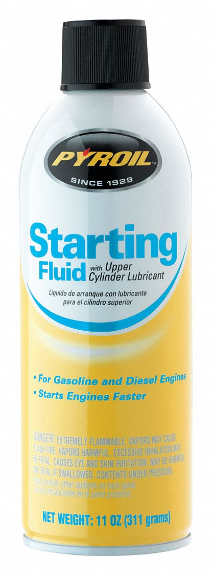 PYROIL, 11 oz Container Size, Diesel Engines/Gasoline Engines, Starting ...