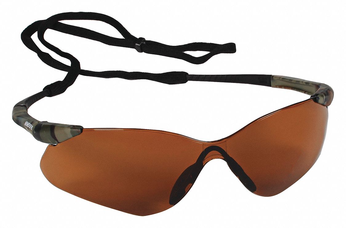 KLEENGUARD V30 Nemesis VL ScratchResistant Safety Glasses , Bronze