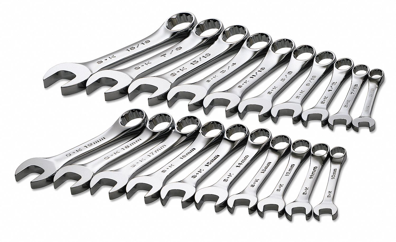 thumbnail image 2 of SK Hand Tools 80006 13mm 6-Point X-Frame Ratcheting Combination Wrench 2 of 6