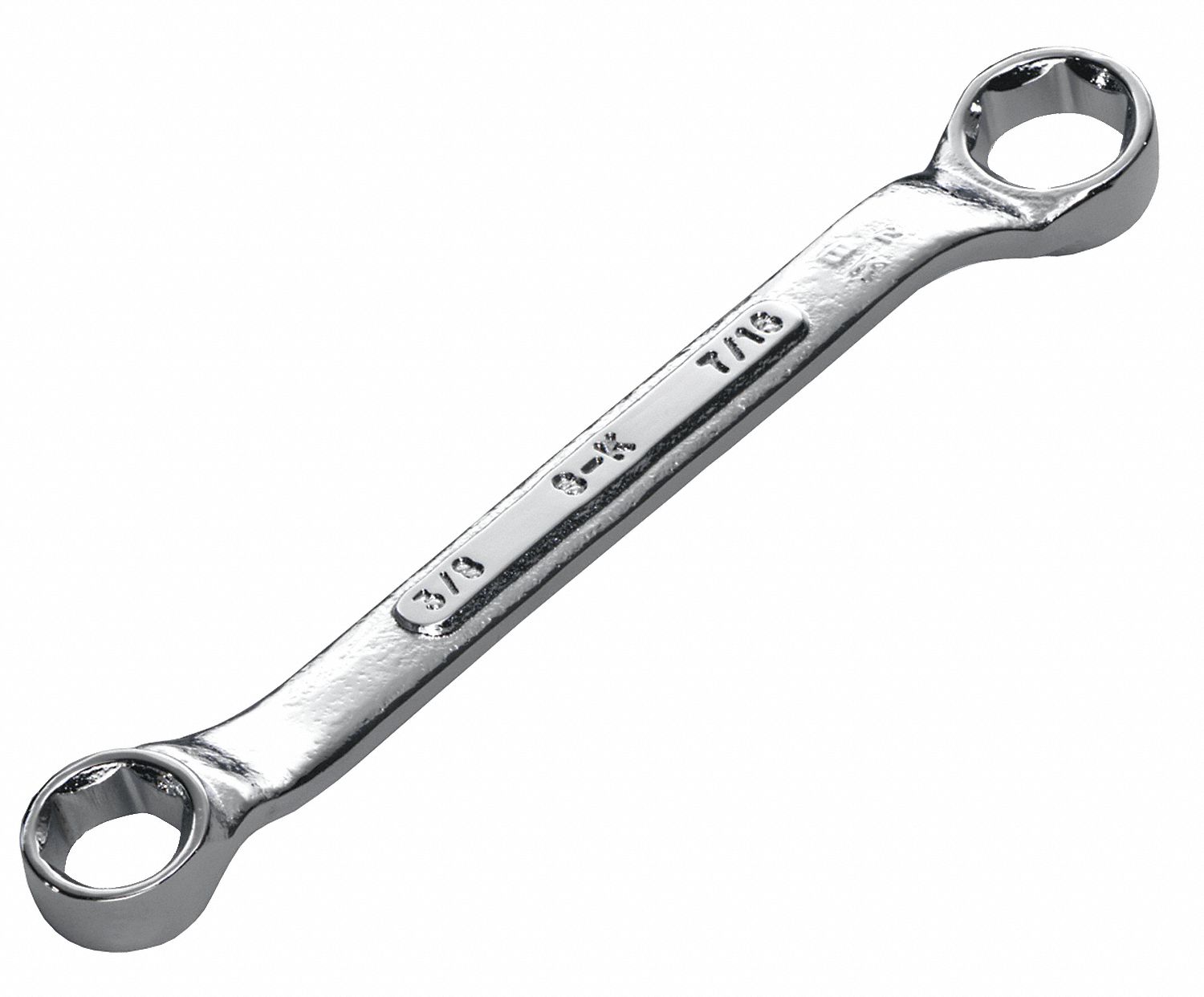 Double Box End Wrench, Alloy Steel, Chrome, Head Size 1/2 in x 9/16 in ...