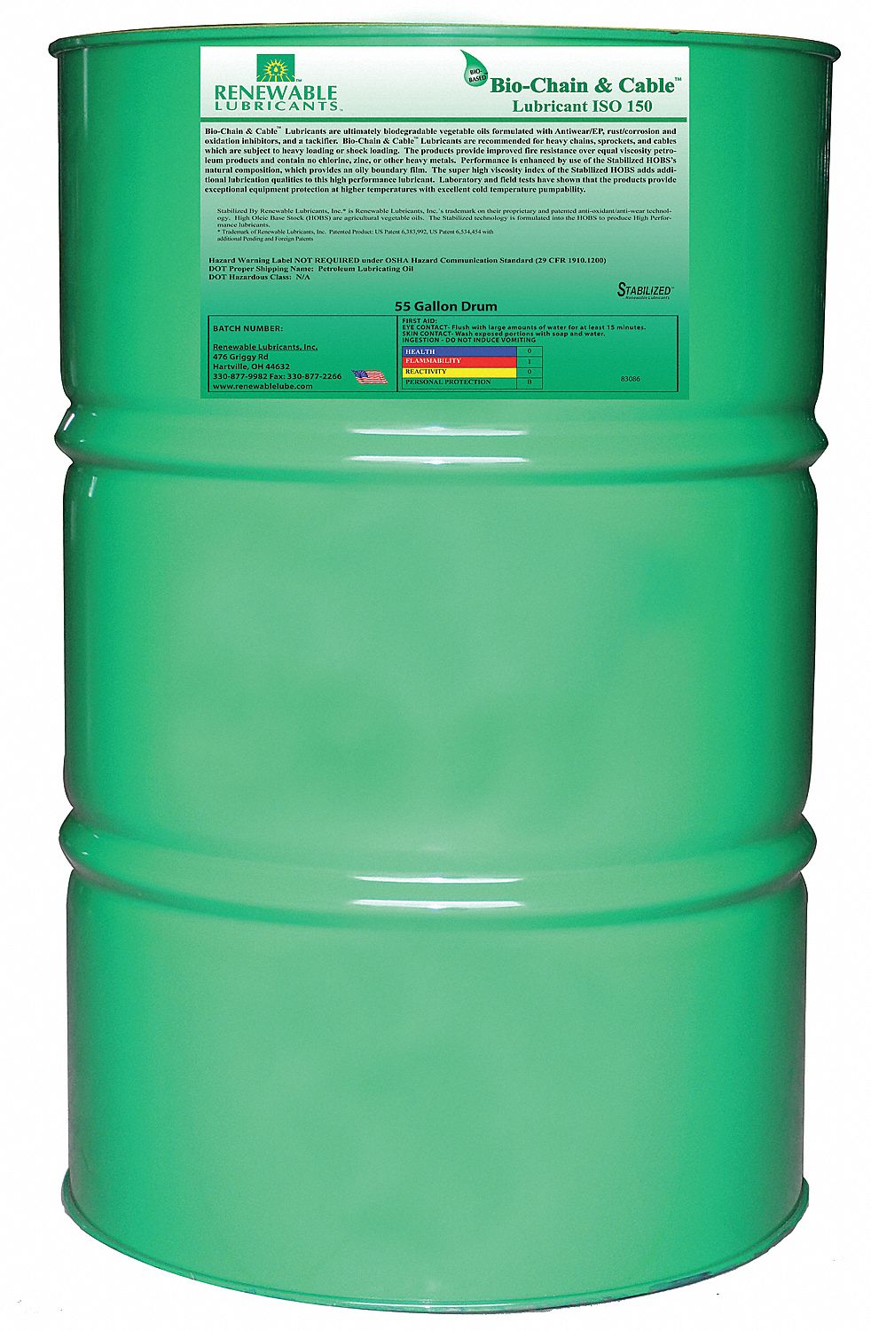21A537 - Biodegradable Lubricant 55 Gal