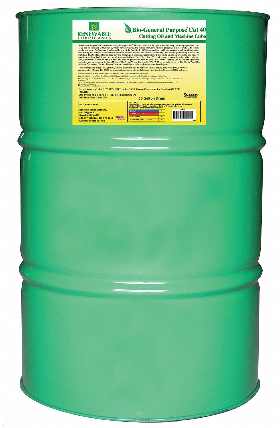 21A539 - Biodegradable Cutting Oil 55 Gal