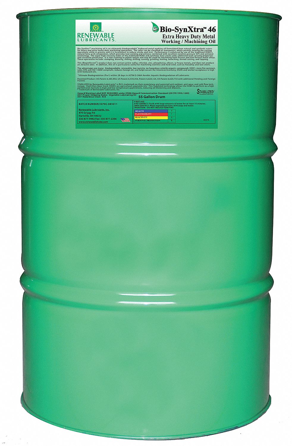 21A540 - Biodegradable Cutting Oil 55 Gal
