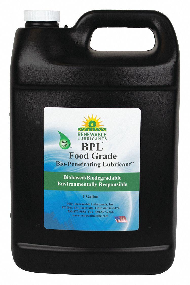 RENEWABLE LUBRICANTS Lubricant, 0° to 280°F, Vegetable Oil