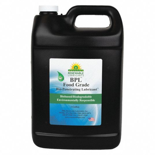 RENEWABLE LUBRICANTS, 0° to 280°F, H1 Food Grade, Penetrating