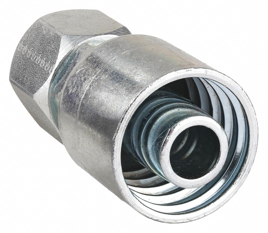 19248-6-6 Parker  BSP 3/8 Female Straight Steel Crimped Hose