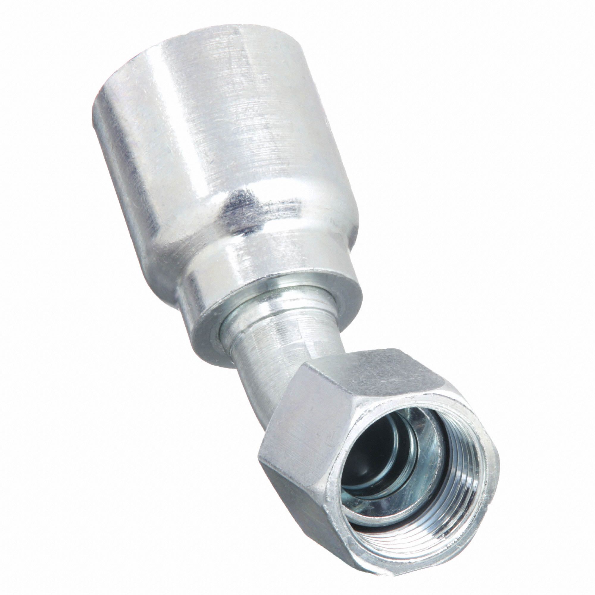 PARKER Hydraulic Crimp Fitting, Fitting Material Steel x Steel, Fitting