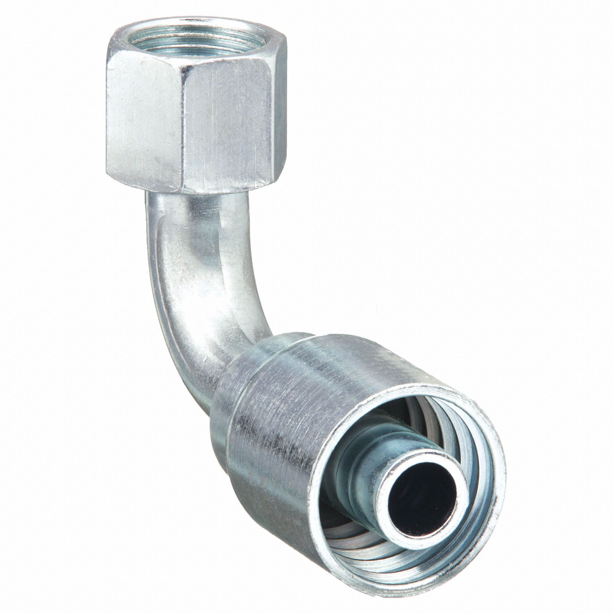 PARKER Hydraulic Crimp Fitting, Fitting Material Steel x Steel, Fitting