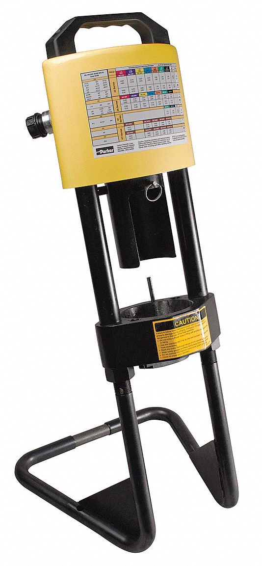 PARKER Hydraulic Hose Crimping Machine: 1 1/4 in Max, Hydraulic-Powered,  Portable, 30 ton Force