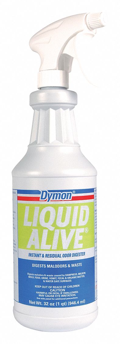 Odor Eliminator: Trigger Spray Bottle, 32 oz Container Size, Liquid, Ready to Use, 12 PK